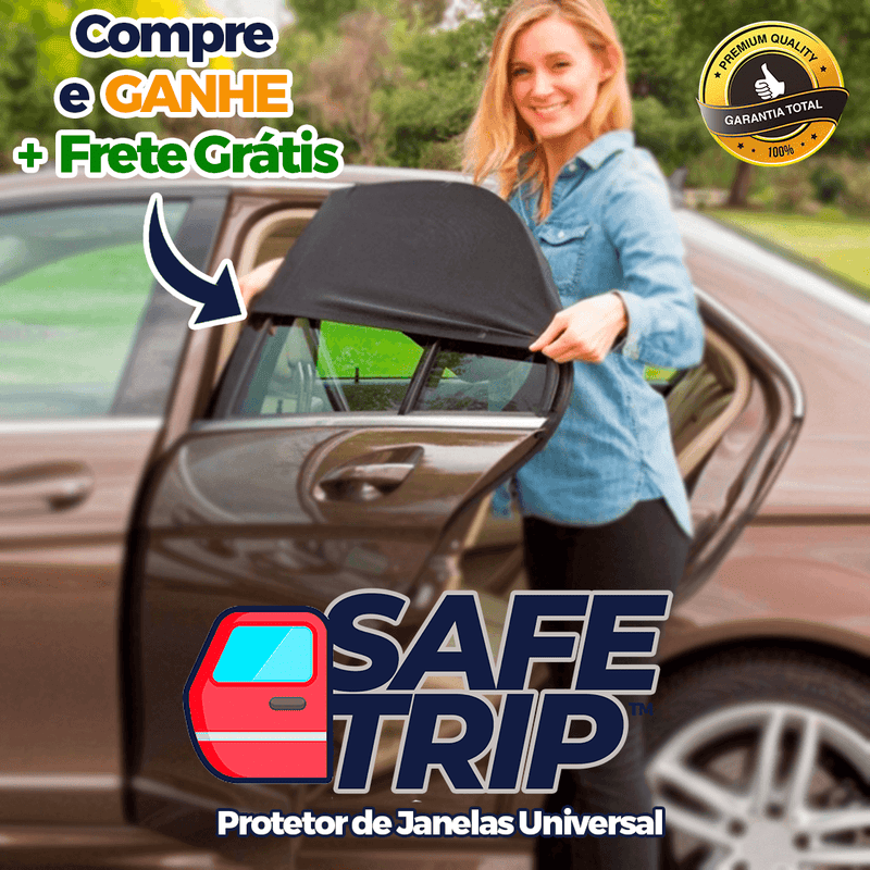 SAFE TRIP™ | Protetor Universal para Janelas de Automóveis [Instalação Fácil] COMPRE 2 LEVE 4 + [Brinde Grátis]