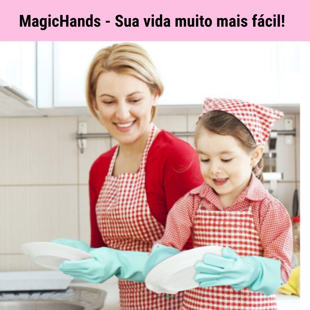 MagicHands -  Luva mágica de Silicone para Louças