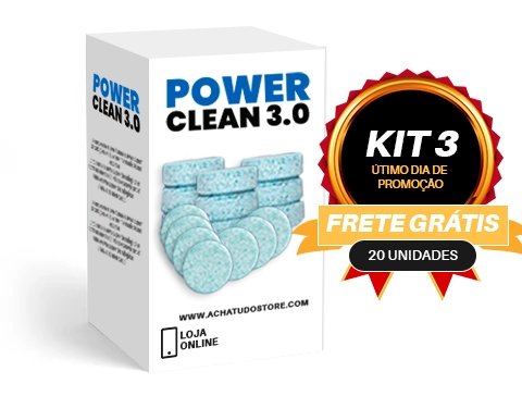 Power Clean 3.0 - Pastilhas de Limpeza Profunda para Gordura, Ferrugem e Manchas!