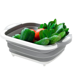 MULTI-BOARD BANDEJA DOBRÁVEL VERDURAS, FRUTAS, TÁBUA E ESCORREDOR - 3 em 1 COD: PRD-45168