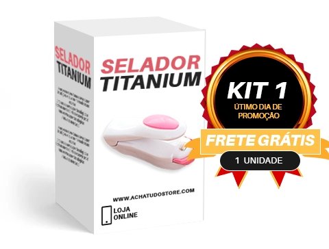 Selador Titanium - Mini Selador Portátil para Comida